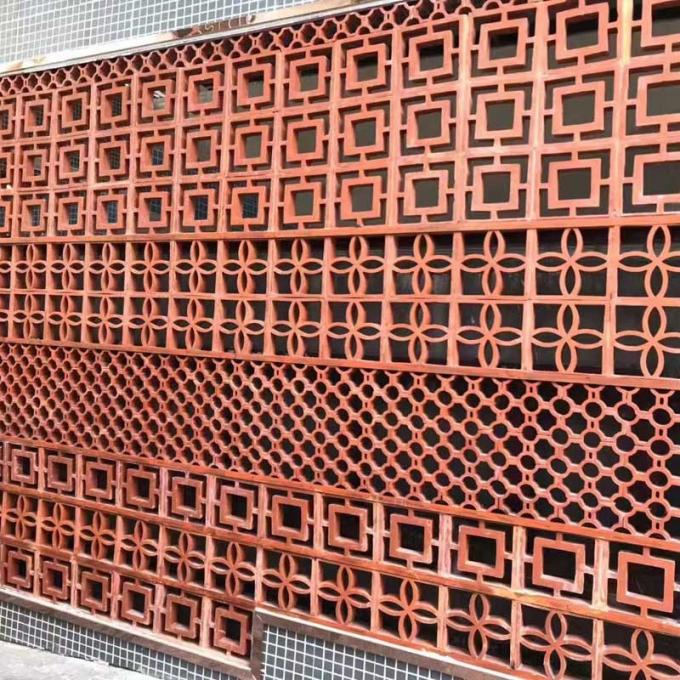 야외 테라코타 크레이 공동 블럭 손으로 만드는 환기 테라코타 스크린 벽 블록 1