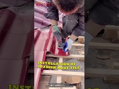 많은 컬러 스페인 요업 빌라 호텔 지붕은 크기 220*220mm을 타일로 덮습니다