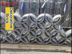 섀도우 벽을 쌓기 위한 장식적 테라코타 블록 무의미한 점토 벽돌