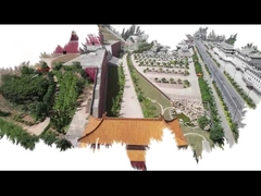 템플은 지붕 타일 휴게소 사용 전통 중국식의 지붕 타일에 글레이즈를 발랐습니다