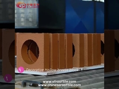 정원 울짱을 위한 빨간 장식 벽 환기 요업 공동 블럭