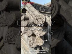 방화성 회색 중국 점토 지붕 타일