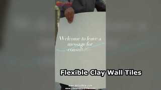 멋진 벽을 위한 유연한 점토 타일