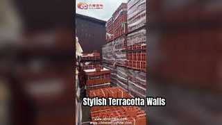 세련된 벽을 위한 테라코타 브리즈 블록