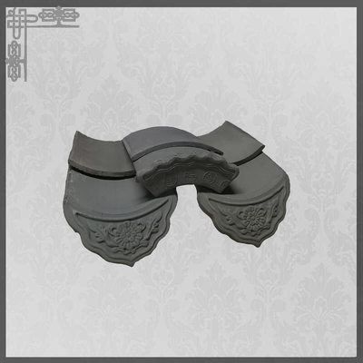 품질  Asian Pavilion Unglazed Chinese Clay Roof Tiles Grey Mold Matt Temple Flat 공장