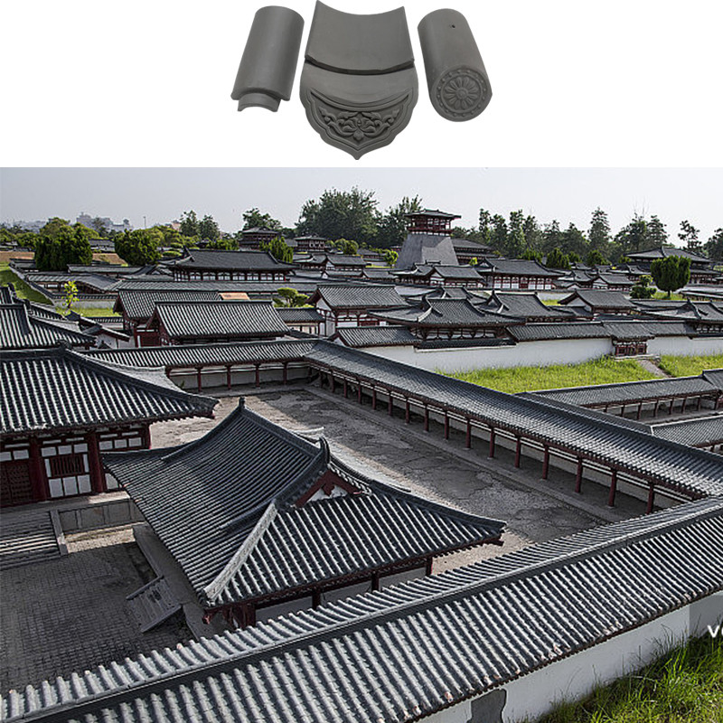중국 회색 점토 지붕 타일