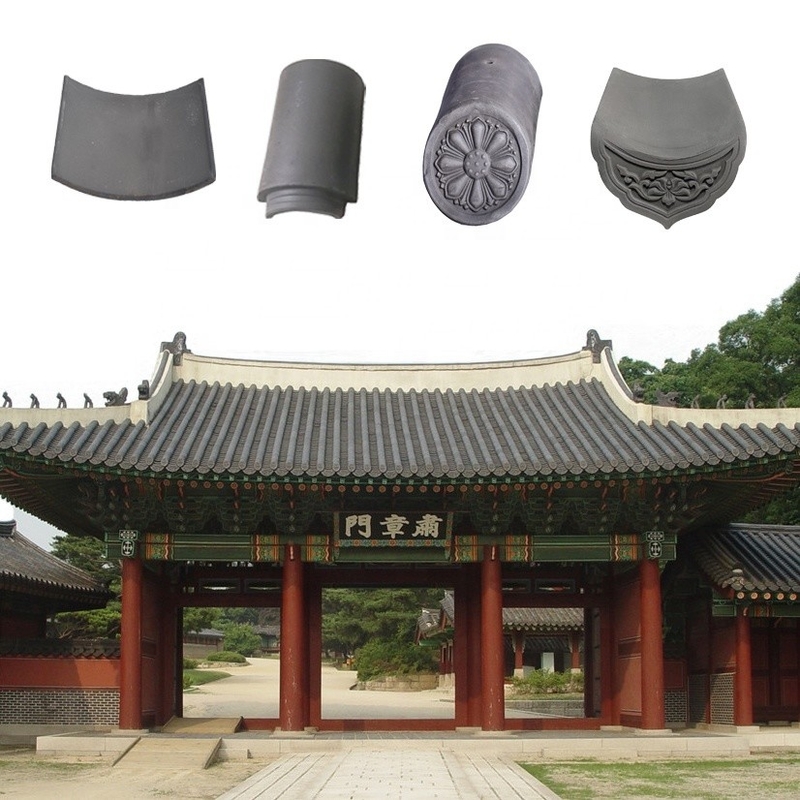 180*180mm 압축 강도 1500N 중국 지붕 타일 불교 사원 전통 재료