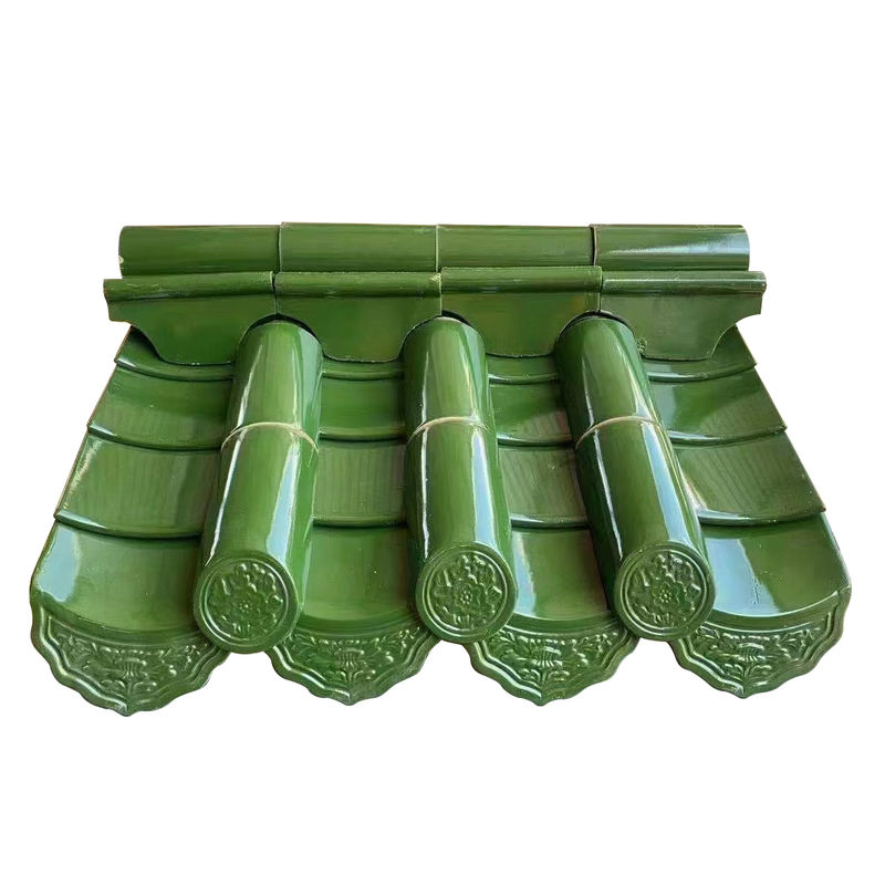 아시아 스타일 정통 앤티크 중국식 유약 지붕 타일 (레스토랑, 호텔, 사찰 지붕용)