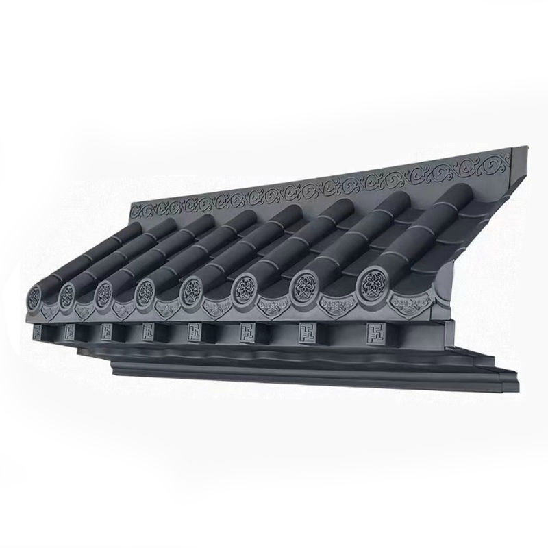 폴리프로필렌 장식 지붕 울타리 레스토랑 처마 인공 플라스틱 일본식 지붕 타일