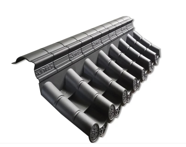 대형 플라스틱 일본식 지붕 타일 정원 울타리 벽 장식용 지붕 패널