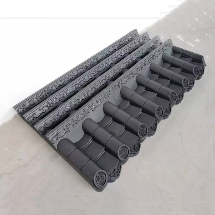 대형 플라스틱 일본식 지붕 타일 정원 울타리 벽 장식용 지붕 패널