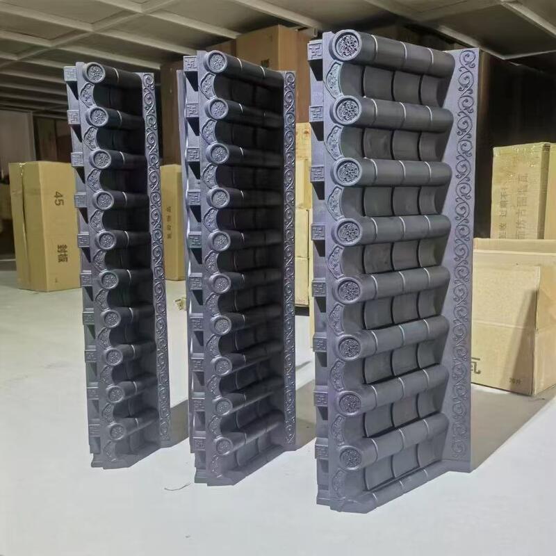 지원 브래킷과 함께 플라스틱 띠 지붕 장식 전체 세트 PVC 지붕 타일 중국 스타일