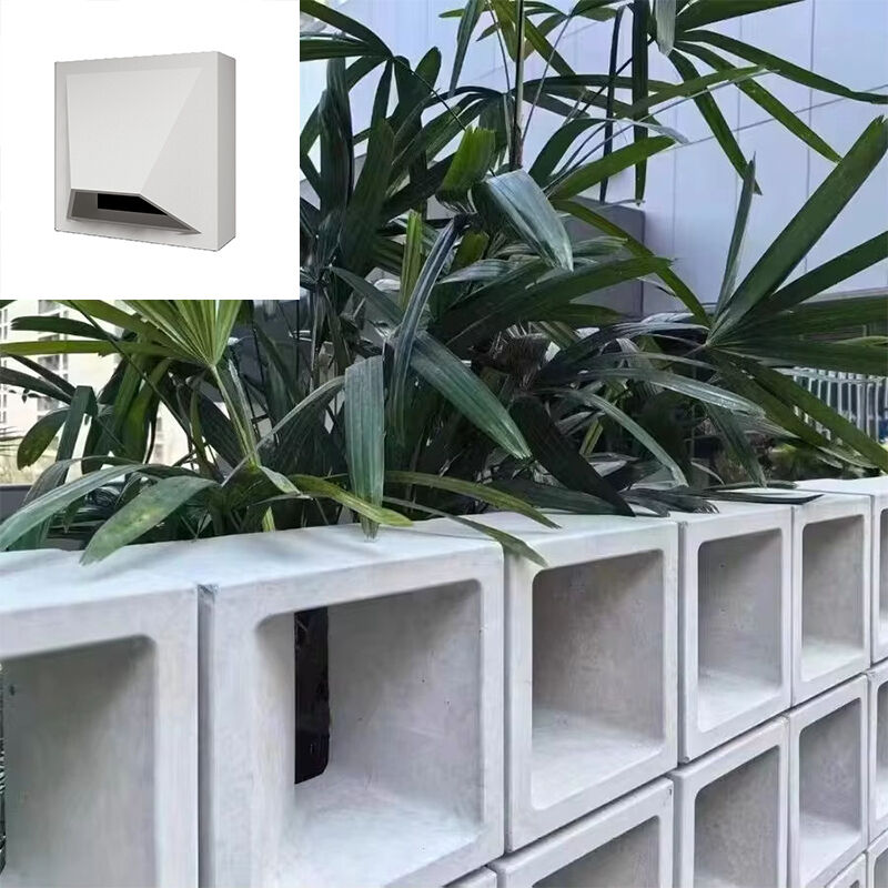 현대 기하학적 패턴 콘크리트 스크린 블록 벽벽 파티션 콘크리트 블록 건축 전면 프라이버시 벽