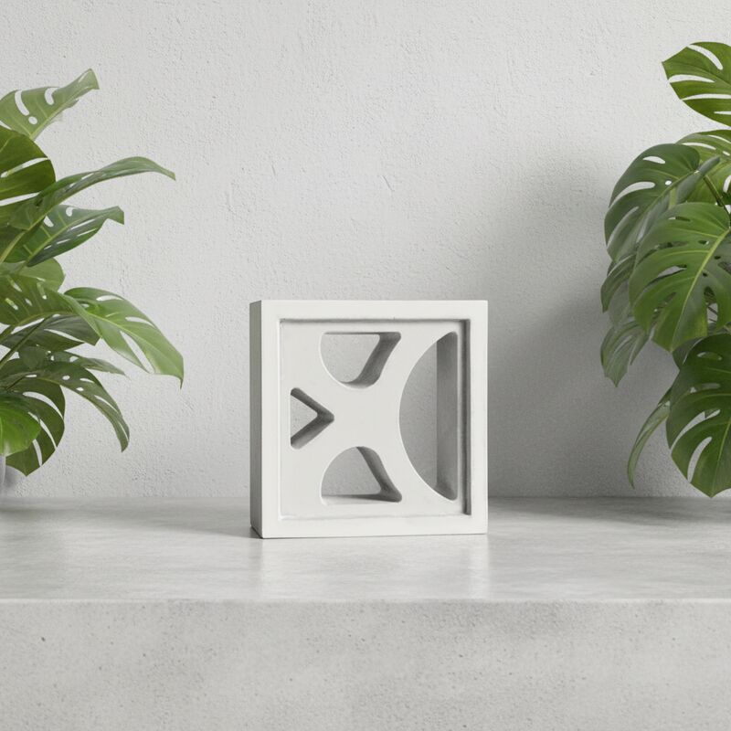 평면 시멘트 브리즈 블록 스크리닝 환기 싱터 된 불 벽돌 구멍 벽 장식 벽돌