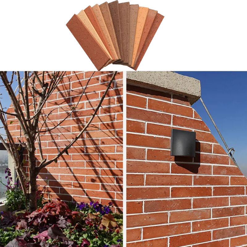 점토 적색 벽돌 분할 벽돌 벽면 마감 클래딩 인조 장식 실외