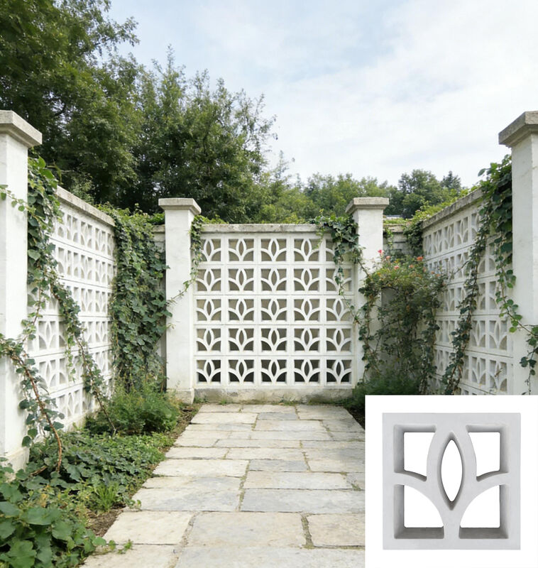 브리즈 블록 콘크리트 시멘트 구성 요소 벽돌 환기 스크린 현대 정원 스크린 및 풍경 특징을위한 벽돌