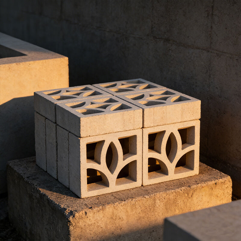 미니멀리스트 선형 시리즈 흰색 콘크리트 스크린 바람 블록 시멘트 부품 벽돌 현대 전면