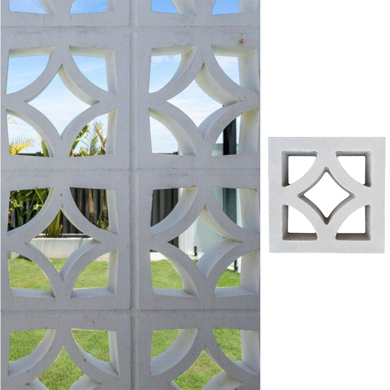 쌍면 패턴 콘크리트 브리즈 블록 홀로화 된 벽 장식 벽돌 독립적 인 파티션에 대한 벽돌 환기 정면