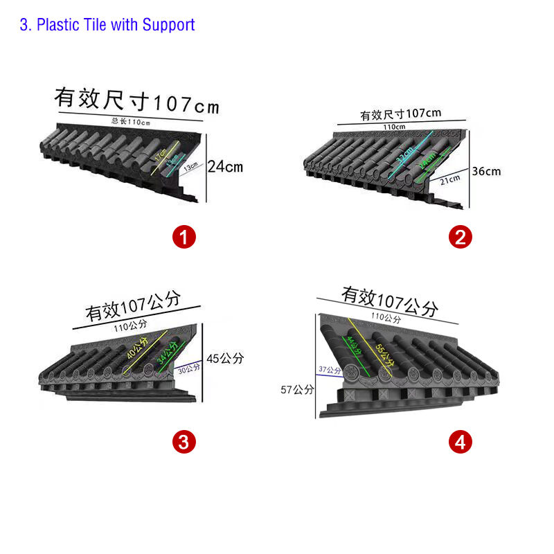 플라스틱 일본 지붕 장식 내부 벽 및 부스용 가벼운 지붕 재료