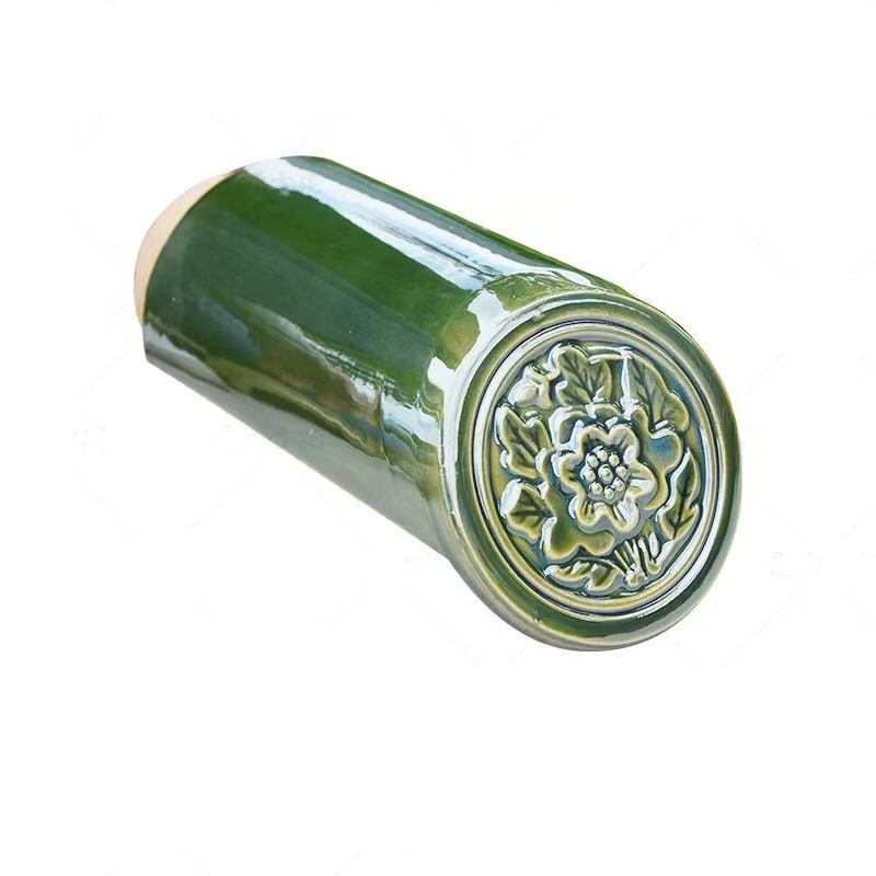 진정성 있는 전통 중국 신전 가시화 된 세라믹 지붕 재료를 위한 녹색 중국 지붕 타일