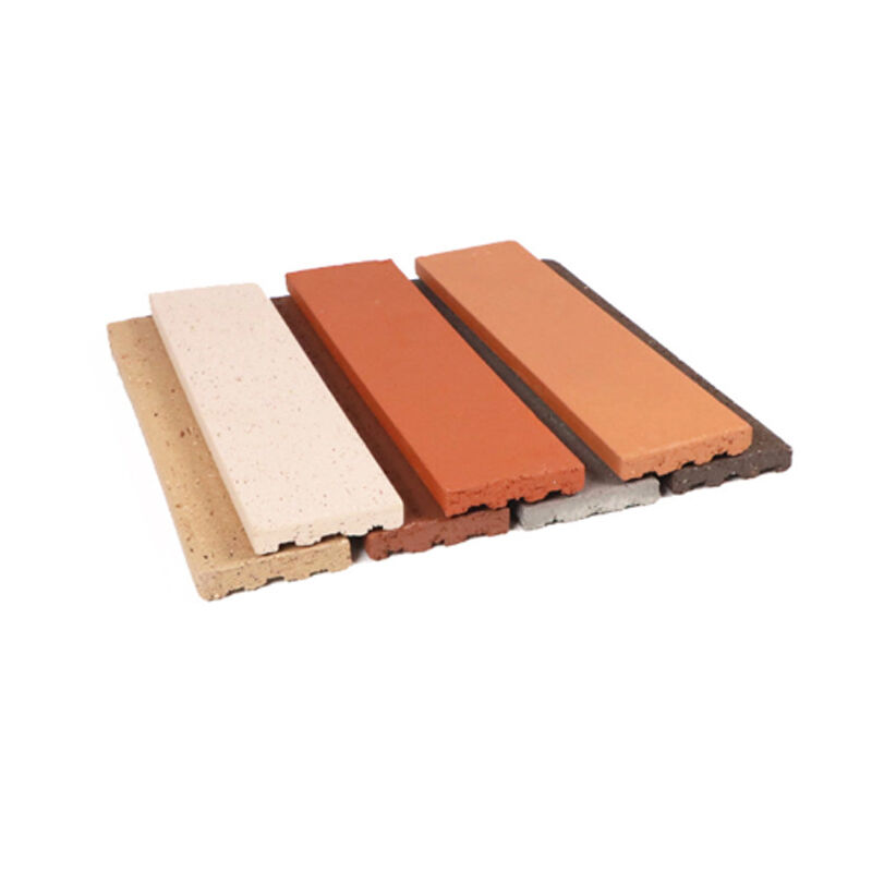 야외 건물 벽 미관 및 보호를 위한 분할 면 벽돌 점토 벽 클래딩 각도 타일 얇은 벽돌 솔리드 다양한 색상
