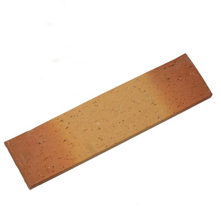 카페 및 주거용 외관을 위한 가마 소성 마감 분할 면 벽돌 베니어 타일이 있는 천연 점토 외벽 클래딩 타일