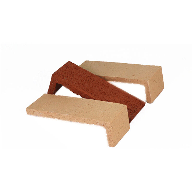 밝은 노란색 점토 분할 얼굴 벽돌 외관 벽 천장 복합 색상 옵션 전면 및 풍경 디자인