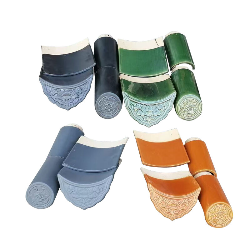 중국식 유약 타일이 있는 앤티크 육각형 목조 파빌리온 야외 육각 정원 빌라 중국식 풍경 정자 풍경 파빌리온 방부 처리