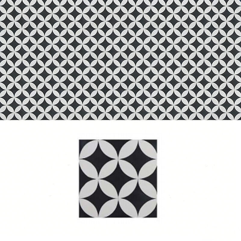 시멘트 타일 200x200mm 우아한 독특한 기하학적 디자인 장식 바닥 벽 타일 사용자 정의