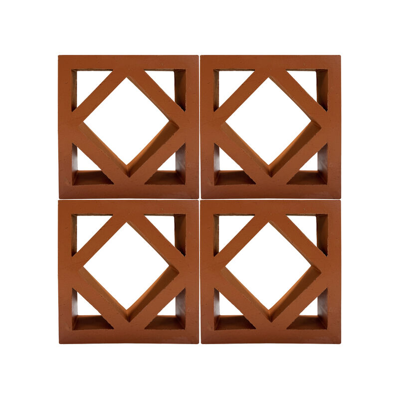 테라코타 브리즈 블록 홀 클레이 스크린 블록 풍경 벽에 대한 patio partitions 자연 환기