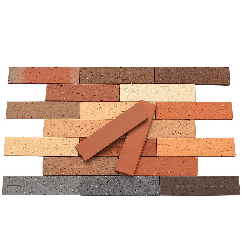 Nautral Terracotta 외부 벽 정면과 현대 건축 디자인을 위한 빨간 쪼개지는 얼굴 벽돌 자연적인 찰흙 벽돌 베니어