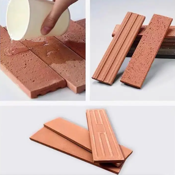 Nautral Terracotta 외부 벽 정면과 현대 건축 디자인을 위한 빨간 쪼개지는 얼굴 벽돌 자연적인 찰흙 벽돌 베니어